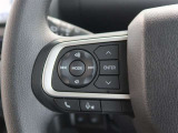 ステアリングスイッチ付き。前方から目を離すことなく操作することが可能です。