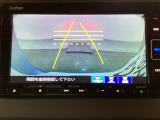 バックでの車庫入れも安心です! リアカメラが付いているバックモニター付のナビを装備しております。操作線もついており距離感も画面から確認できます。