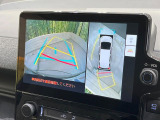 【全周囲カメラ】専用のカメラにより、上から見下ろしたような視点で360度クルマの周囲を確認することができます☆死角部分も確認しやすく、狭い場所での切り返しや駐車もスムーズに行えます。