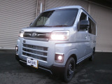 アトレーRS入庫しました。オート4WD車です。両側パワスラ・自動軽減ブレーキ・前後コーナーセンサ・オートクルーズ・プッシュスタート・スマートキー・オートエアコン・バックカメラ・LEDライト&フォグ