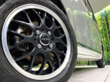 【14インチアルミホイール】外観にマッチしたアルミホイールを装着しております。各種アルミホイールや、スタッドレスタイヤも取扱いしております。是非ご相談ください♪