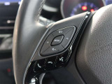 ステアリングスイッチ付き。前方から目を離すことなく操作することが可能です。