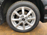 オシャレは足元から。アルミホイールはいてます。