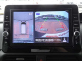 【アラウンドビューモニター】専用のカメラにより、上から見下ろしたような視点で360度クルマの周囲を確認することができます☆死角部分も確認しやすく、切り返しや駐車も安心して行えます。