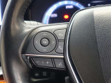 ステアリングスイッチ付き。前方から目を離すことなく操作することが可能です。
