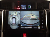 パノラミックビューモニター 車両上空より写したような画像をモニターに表示☆車庫入れや、幅寄せなどに大変便利な機能です。