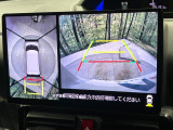 【パノラマモニター】専用のカメラにより、上から見下ろしたような視点で360度クルマの周囲を確認することができます☆死角部分も確認しやすく、狭い場所での切り返しや駐車もスムーズに行えます。