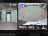 ナビ画面にアラウンドビュ-モニタ-の映像を映し出しています。  狭い場所での車庫入れをサポ-トしてくれる便利アイテムです。