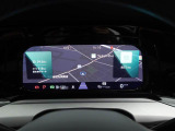 デジタルメータークラスター【Digital Cockpit Pro】付き車両。メーター内にナビゲーションが表示されます。