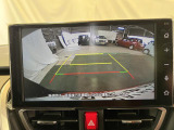見えづらい車体後方部を映像で映し出してしっかりサポート!難しいバック駐車も安心です♪