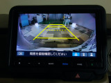 バックカメラの画像です。ガイドラインがスムースな車庫入れをサポートいたします!車庫入れの安心感がアップしますね☆