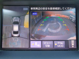 駐車時などで車両を空から見下ろしているような視点で周囲を表示。MOD(移動物 検知)機能付アラウンドビュ-モニタ-。お問い合わせは03-5672-1023へ