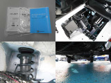 新車整備手帳、取扱説明書等もしっかり残っています!4WDで気になるエンジンルームや足回り、下回りの錆や腐りも少なく良好な状態です!当店にて車検時には下回りは洗浄&錆止め塗装を施工してお届けいたします!