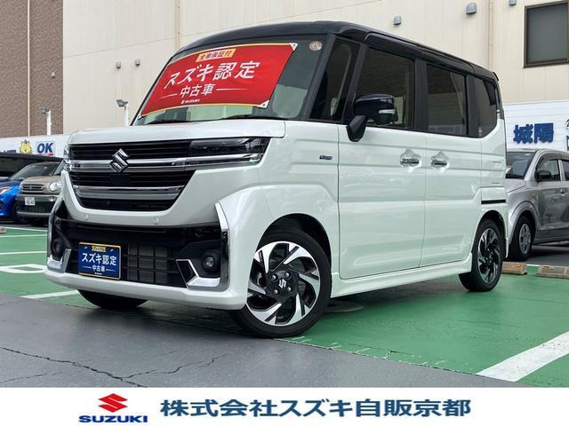 スペーシアカスタム ハイブリッド(HYBRID)  XSターボ 純正ナビ 全方