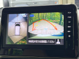 【アラウンドビューモニター】専用のカメラにより、上から見下ろしたような視点で360度クルマの周囲を確認することができます☆死角部分も確認しやすく、狭い場所での切り返しや駐車もスムーズに行えます。