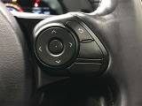 ステアリングスイッチ付き。前方から目を離すことなく操作することが可能です。