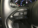 ステアリングスイッチ付き。前方から目を離すことなく操作することが可能です。