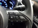 ステアリングスイッチ付き。前方から目を離すことなく操作することが可能です。