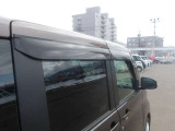 プラスチックバイザーで雨の日も安心