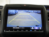 バックカメラの画像です。ガイドラインがスムースな車庫入れをサポートいたします!車庫入れの安心感がアップしますね☆