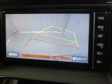 バックでの車庫入れはハンドルと連動したガイドラインが出る「バックガイドモニター」がサポートいたします。