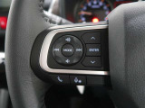 ステアリングスイッチ付き。前方から目を離すことなく操作することが可能です。