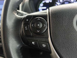 ステアリングスイッチ付き。前方から目を離すことなく操作することが可能です。