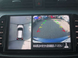 アラウンドビューモニター(車両を上から見たように表示)装着で車庫入れをサポート