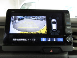 バックカメラの画像です。ガイドラインがスムースな車庫入れをサポートいたします!車庫入れの安心感がアップしますね☆