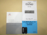 取扱説明書も一式完備♪メンテナンスノートは中古車の健康診断簿。今までの整備歴が確認できる安心アイテムです。