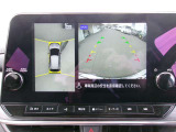 アラウンドビュ-モニタ-装備。上から見下ろしているような映像が表示されるので、車庫入れ時も安心です!