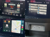 USB接続はタイプA・Cの各一口、AppleCarPlay・AndroidAuto機能つき。