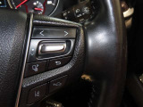 ステアリングスイッチ付き。前方から目を離すことなく操作することが可能です。