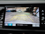 バックカメラの画像です。ガイドラインがスムースな車庫入れをサポートいたします!車庫入れの安心感がアップしますね☆
