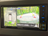 【マルチアラウンドモニター】専用のカメラにより、上から見下ろしたような視点で360度クルマの周囲を確認することができます☆死角部分も確認しやすく、狭い場所での切り返しや駐車もスムーズに行えます。