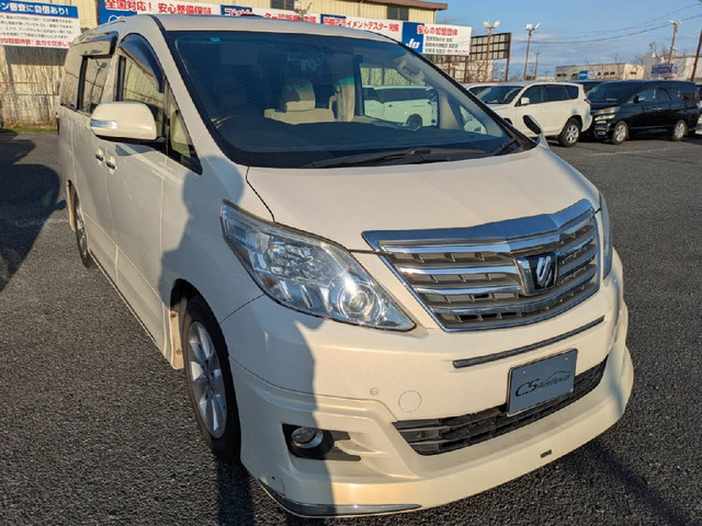 アルファード 2.4 240G 8人乗り サンルーフ リアモニ 禁煙同等