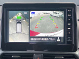 【アラウンドビューモニター】このように真上から見下ろしたような映像が映し出されるため駐車やバックが苦手な方でも安心して行うことが可能となります!!
