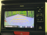 【バックカメラ】駐車時に後方がリアルタイム映像で確認できます。大型商業施設や立体駐車場での駐車時や、夜間のバック時に大活躍!運転スキルに関わらず、今や必須となった装備のひとつです!