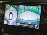 【アラウンドビューモニター】専用のカメラにより、上から見下ろしたような視点で360度クルマの周囲を確認することができます☆死角部分も確認しやすく、狭い場所での切り返しや駐車もスムーズに行えます。