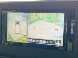 【アラウンドビューモニター】専用のカメラにより、上から見下ろしたような視点で360度クルマの周囲を確認することができます☆死角部分も確認しやすく、狭い場所での切り返しや駐車もスムーズに行えます。