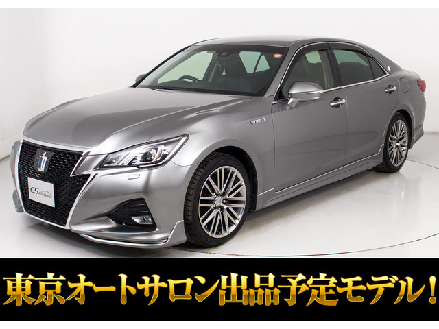 クラウンアスリート ハイブリッド 2.5 G 1オーナー フルエアロ OP18AW 黒革