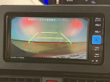 バックカメラを装備!運転席から見えにくい後ろをナビの画面に映して安全に操作が出来ます♪