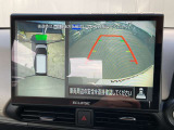 アラウンドビューモニターは4方のカメラで真上から車を見たようにモニターで確認ができる日産の自慢の装備です。是非実際の車で体感してみてください。