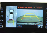 パノラミックビューモニター付きです。車両を上から見たような映像をディスプレイオーディオ画面に表示。運転席からの目視だけでは見にくい、車両周辺の状況をリアルタイムでしっかり確認できます。