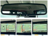 【自動防眩機能付きバックミラー】後続車のヘッドライトの明るさを自動で調整してくれるので、夜間でも安心して走行することができます!アラウンドビューモニターモ表示でき、目視との両立もできますよ!