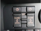 両側電動スライドドアのスイッチ付です。車内からもスイッチひとつで楽にドアの開閉が可能です。電動なので開閉時に力を使う必要がなく、半ドアになることもありません!