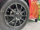 【14インチアルミホイール】外観にマッチしたアルミホイールを装着しております。各種アルミホイールや、スタッドレスタイヤも取扱いしております。是非ご相談ください♪