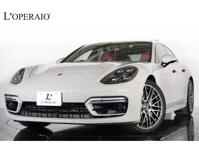 パナメーラターボS PDK 4WD1オーナー 赤×黒革 PCCB スポクロ スポエ