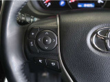 ステアリングスイッチ付き。前方から目を離すことなく操作することが可能です。