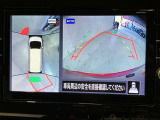 パノラミックビューモニター付きです。車両を上から見たような映像をディスプレイオーディオ画面に表示。運転席からの目視だけでは見にくい、車両周辺の状況をリアルタイムでしっかり確認できます。